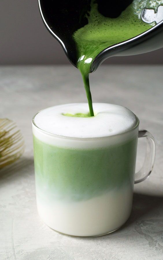 Matcha Latte - How to make matcha green tea latte at home #matcha #greentea